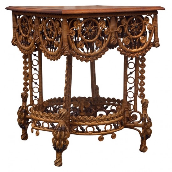 wicker table 1890's